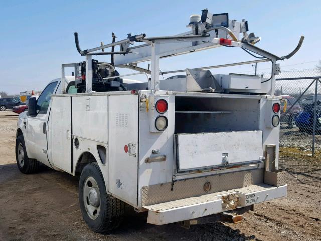 1FD3F30558EE39326 - 2008 FORD F350 SRW S WHITE photo 3