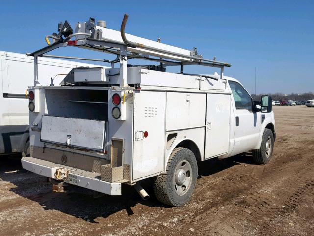 1FD3F30558EE39326 - 2008 FORD F350 SRW S WHITE photo 4