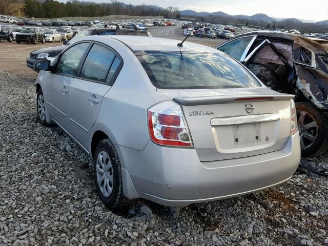 3N1AB6AP4CL782360 - 2012 NISSAN SENTRA 2.0 SILVER photo 3