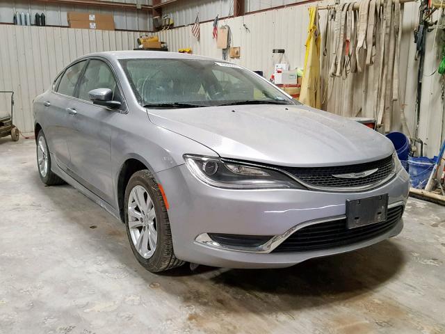 1C3CCCAB9FN504486 - 2015 CHRYSLER 200 LIMITE SILVER photo 1