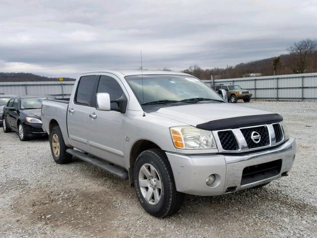 1N6AA07BX4N586236 - 2004 NISSAN TITAN XE SILVER photo 1