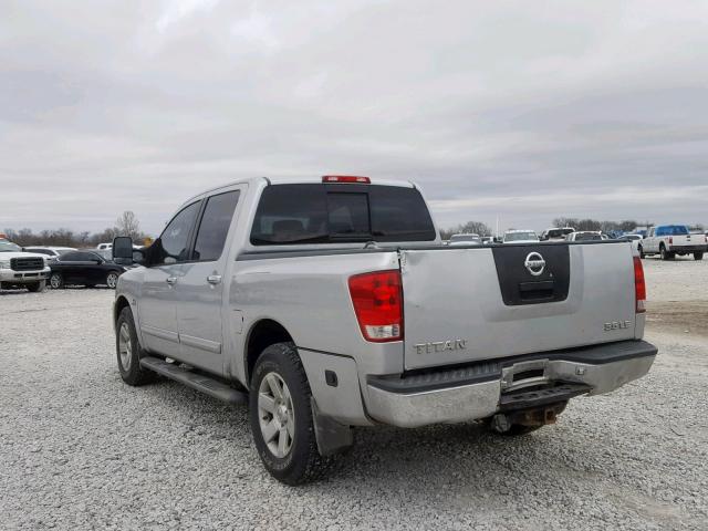 1N6AA07BX4N586236 - 2004 NISSAN TITAN XE SILVER photo 3