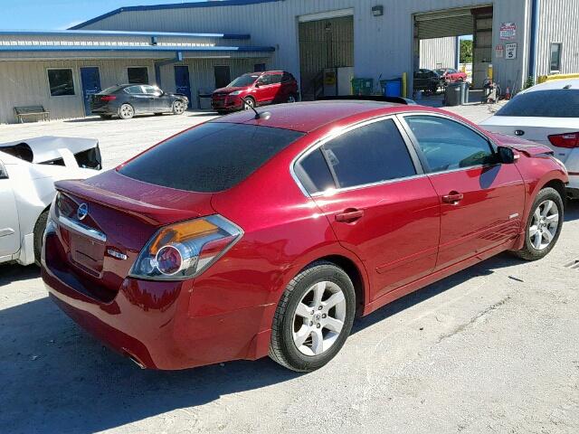 1N4CL21E18C154615 - 2008 NISSAN ALTIMA HYB RED photo 4