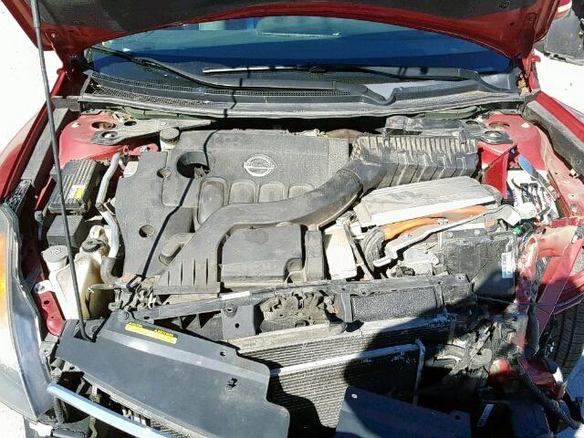 1N4CL21E18C154615 - 2008 NISSAN ALTIMA HYB RED photo 7