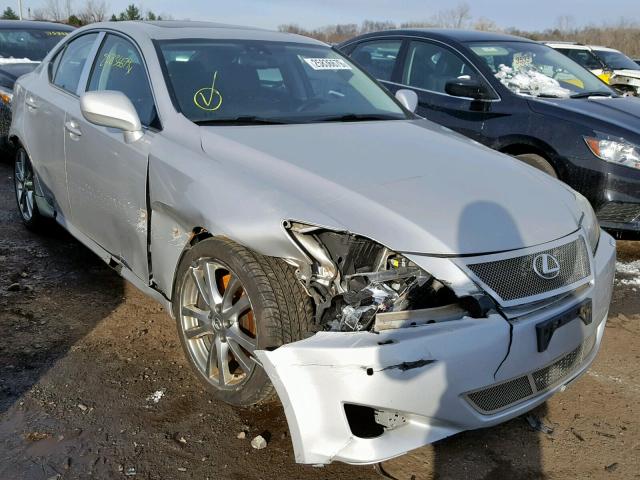 JTHBE262782015723 - 2008 LEXUS IS 350 SILVER photo 1