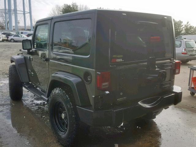 1C4GJWAGXFL579872 - 2015 JEEP WRANGLER S GREEN photo 3