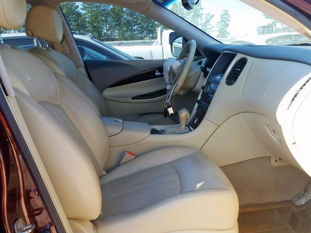 JN1AJ0HP7BM800165 - 2011 INFINITI EX35 BASE BURGUNDY photo 5