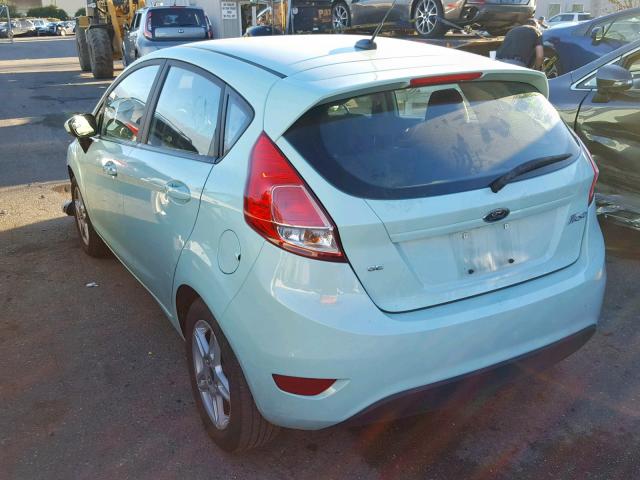 3FADP4EJ3HM126096 - 2017 FORD FIESTA SE TURQUOISE photo 3