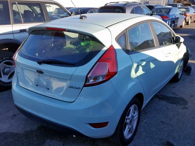 3FADP4EJ3HM126096 - 2017 FORD FIESTA SE TURQUOISE photo 4