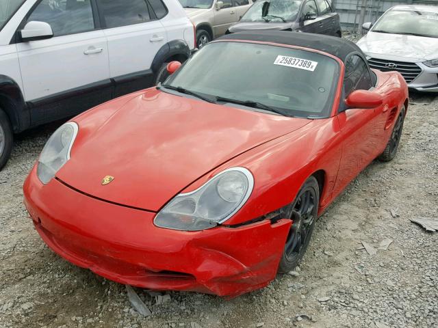 WP0CA29854U621229 - 2004 PORSCHE BOXSTER RED photo 2