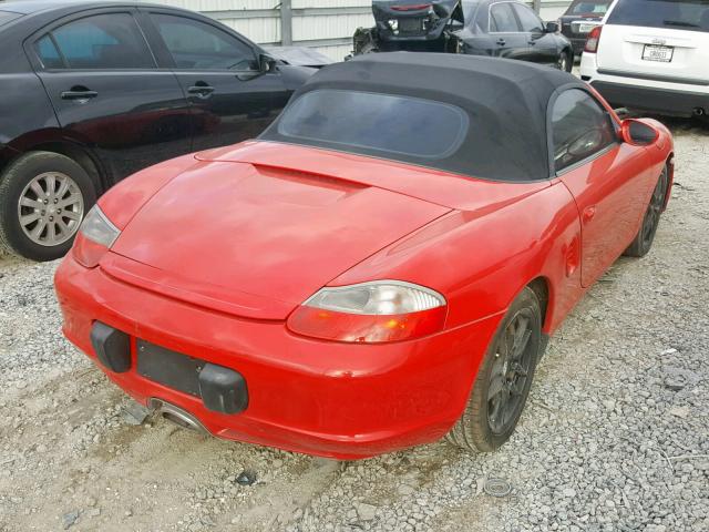 WP0CA29854U621229 - 2004 PORSCHE BOXSTER RED photo 4