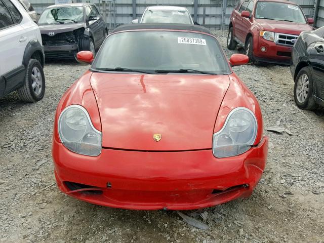 WP0CA29854U621229 - 2004 PORSCHE BOXSTER RED photo 9