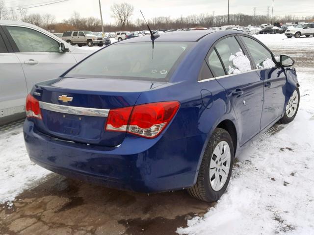 1G1PC5SHXC7163720 - 2012 CHEVROLET CRUZE LS BLUE photo 4