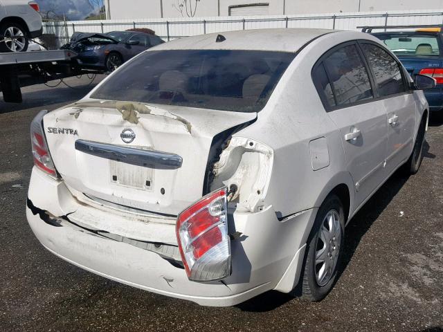 3N1AB6AP5AL723721 - 2010 NISSAN SENTRA 2.0 WHITE photo 4