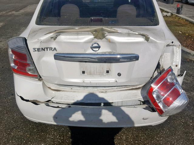 3N1AB6AP5AL723721 - 2010 NISSAN SENTRA 2.0 WHITE photo 9