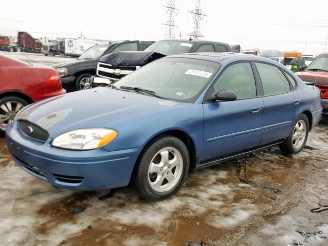 1FAFP55234A168976 - 2004 FORD TAURUS SES BLUE photo 2