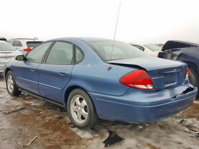 1FAFP55234A168976 - 2004 FORD TAURUS SES BLUE photo 3