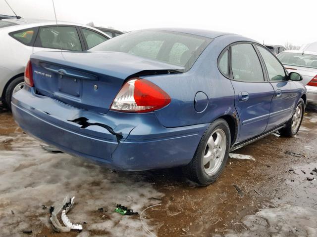 1FAFP55234A168976 - 2004 FORD TAURUS SES BLUE photo 4