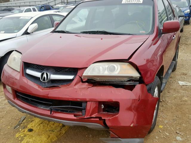 2HNYD18684H557112 - 2004 ACURA MDX TOURIN MAROON photo 9