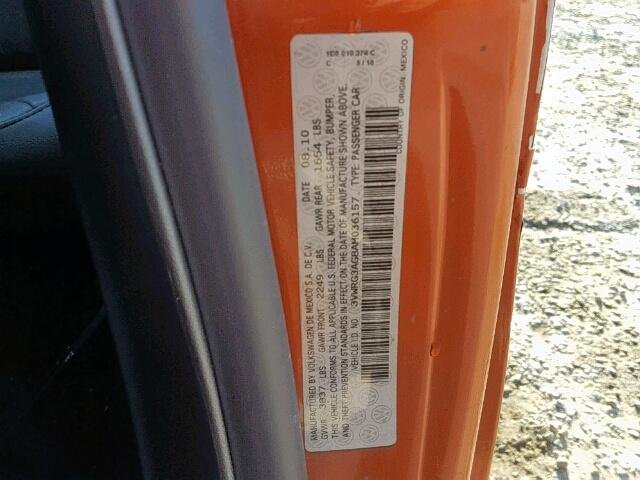 3VWRG3AG8AM036157 - 2010 VOLKSWAGEN NEW BEETLE Narıncı foto 10