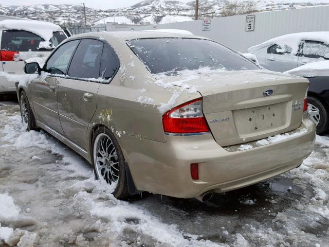 4S3BL856084212364 - 2008 SUBARU LEGACY 3.0 TAN photo 3