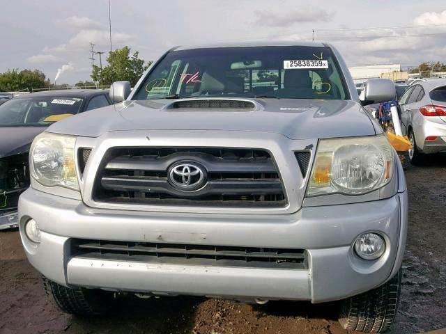 5TEJU62N66Z313101 - 2006 TOYOTA TACOMA DOU SILVER photo 9