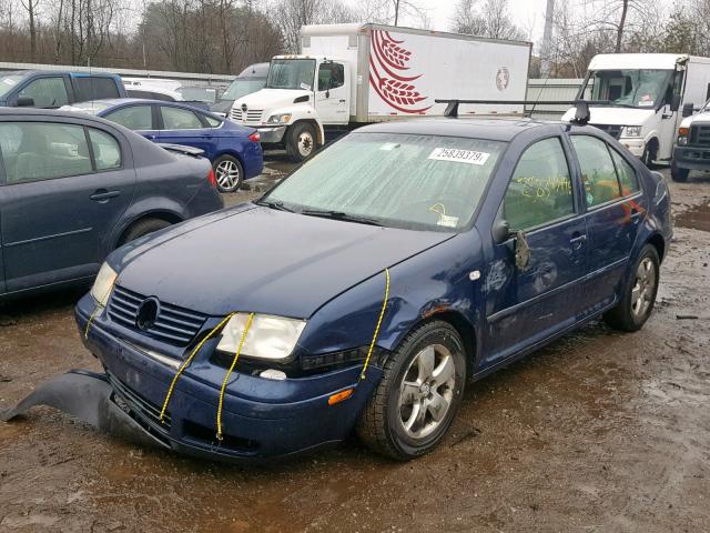 3VWSP69M83M084841 - 2003 VOLKSWAGEN JETTA GLS BLUE photo 2