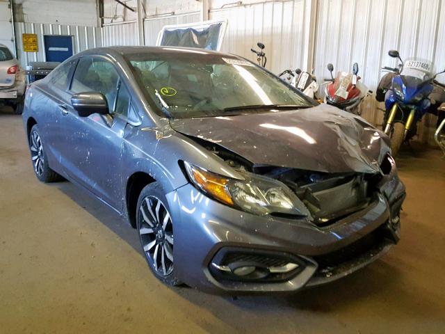 2HGFG3B09FH525441 - 2015 HONDA CIVIC EXL GRAY photo 1