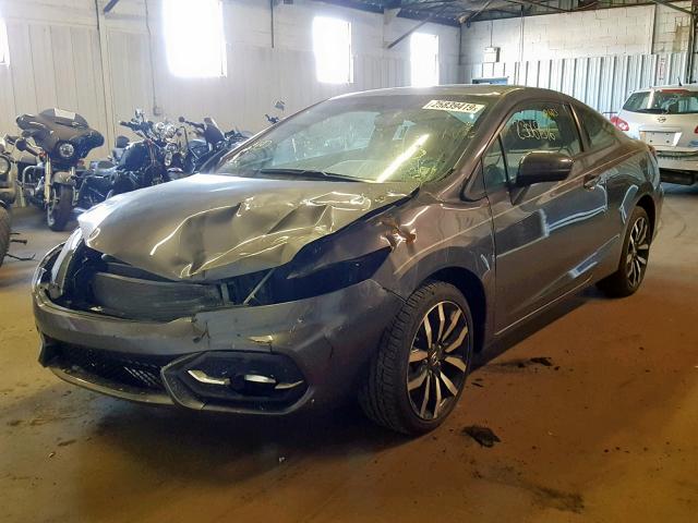 2HGFG3B09FH525441 - 2015 HONDA CIVIC EXL GRAY photo 2