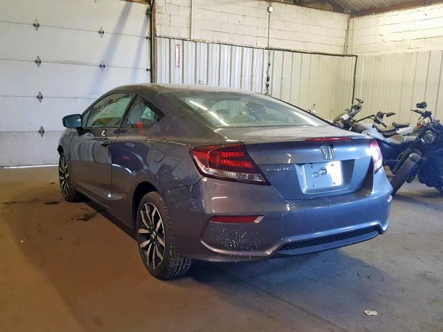 2HGFG3B09FH525441 - 2015 HONDA CIVIC EXL GRAY photo 3