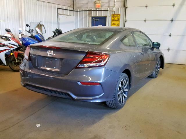 2HGFG3B09FH525441 - 2015 HONDA CIVIC EXL GRAY photo 4