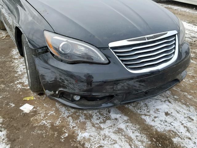 1C3CCBBG8EN114031 - 2014 CHRYSLER 200 TOURIN BLACK photo 9