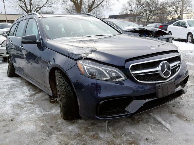 WDDHH7GB5EB029765 - 2014 MERCEDES-BENZ E 63 AMG-S BLUE photo 1