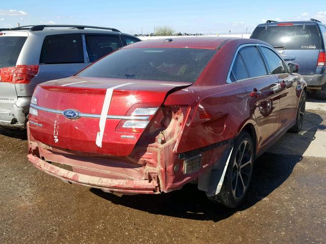 1FAHP2E80FG184533 - 2015 FORD TAURUS SEL RED photo 4