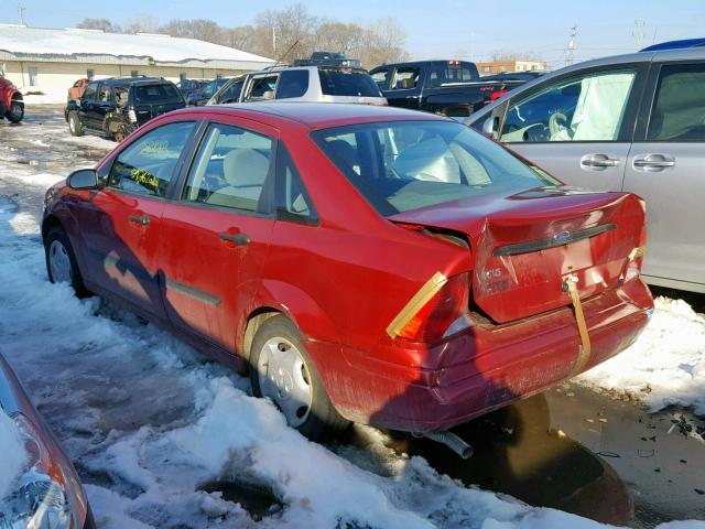 1FAFP33P83W162563 - 2003 FORD FOCUS LX RED photo 3