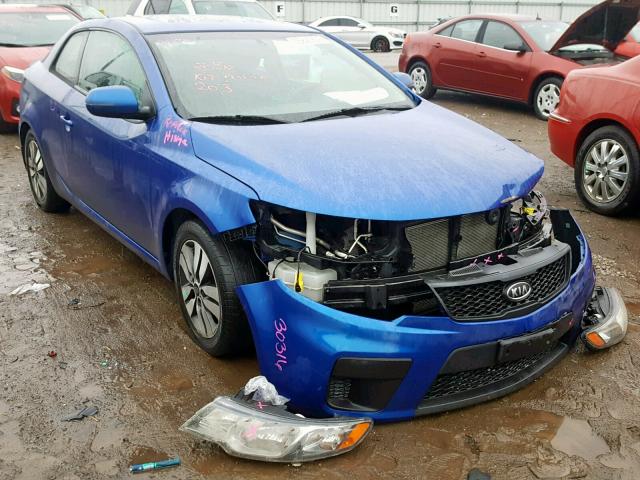 KNAFU6A22D5697467 - 2013 KIA FORTE EX BLUE photo 1