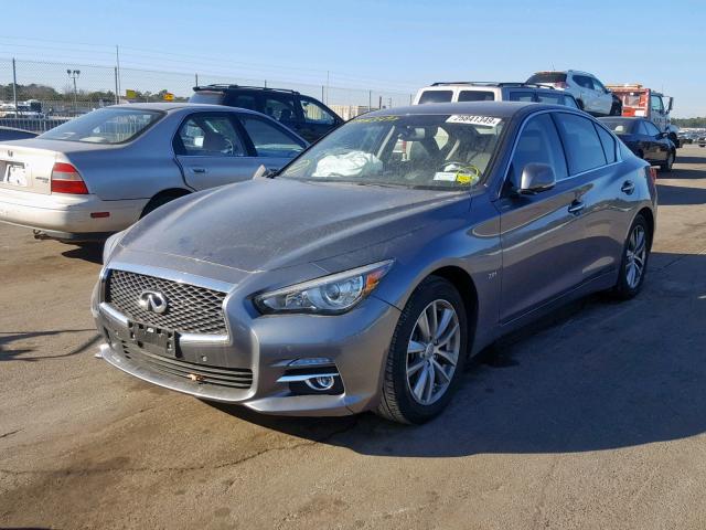 JN1CV7AR7GM250426 - 2016 INFINITI Q50 BASE GRAY photo 2