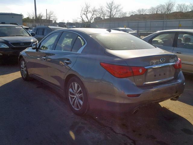 JN1CV7AR7GM250426 - 2016 INFINITI Q50 BASE GRAY photo 3