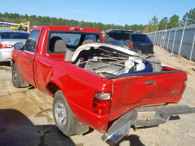 1FTYR10D71PB75680 - 2001 FORD RANGER RED photo 3