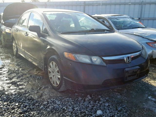 2HGFA16337H015498 - 2007 HONDA CIVIC DX BLACK photo 1