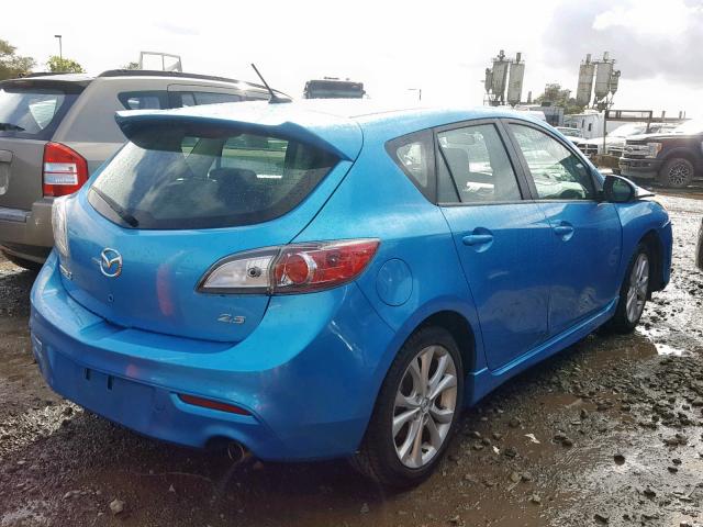 JM1BL1H68A1192245 - 2010 MAZDA 3 S BLUE photo 4