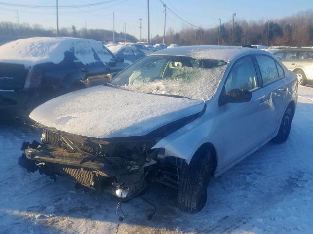 3VW2K7AJ5DM295356 - 2013 VOLKSWAGEN JETTA BASE SILVER photo 2