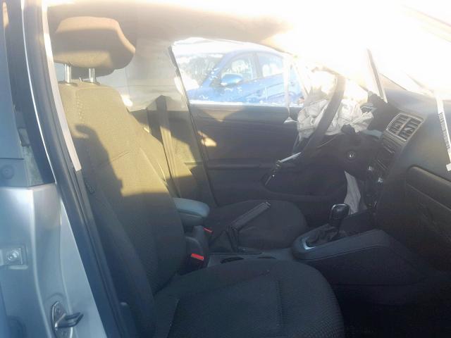 3VW2K7AJ5DM295356 - 2013 VOLKSWAGEN JETTA BASE SILVER photo 5