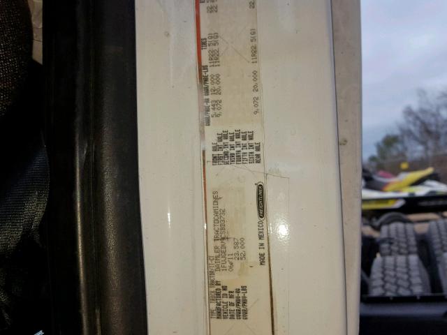 1FUJGEDV9CSBD3732 - 2012 FREIGHTLINER CASCADIA 1 WHITE photo 10