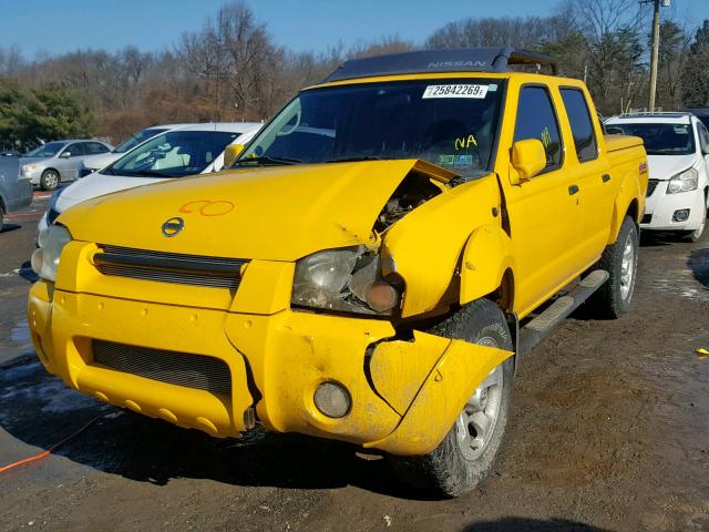 1N6MD27Y03C453788 - 2003 NISSAN FRONTIER C YELLOW photo 2