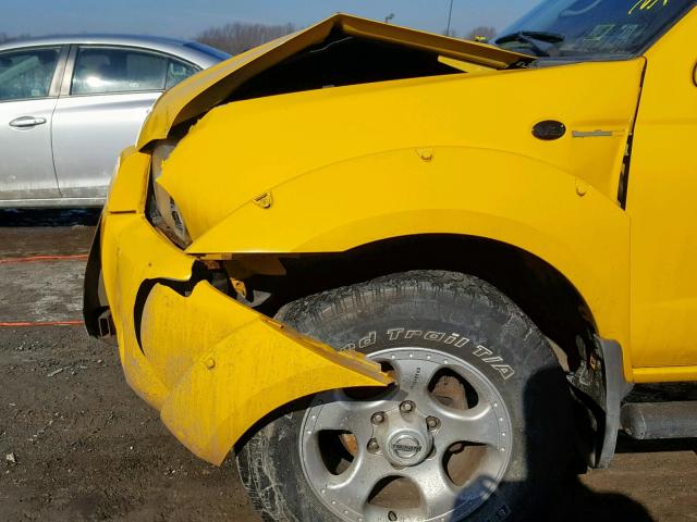 1N6MD27Y03C453788 - 2003 NISSAN FRONTIER C YELLOW photo 9