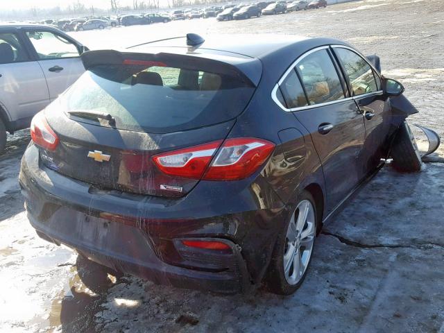 3G1BF6SM4JS512292 - 2018 CHEVROLET CRUZE PREM BLACK photo 4