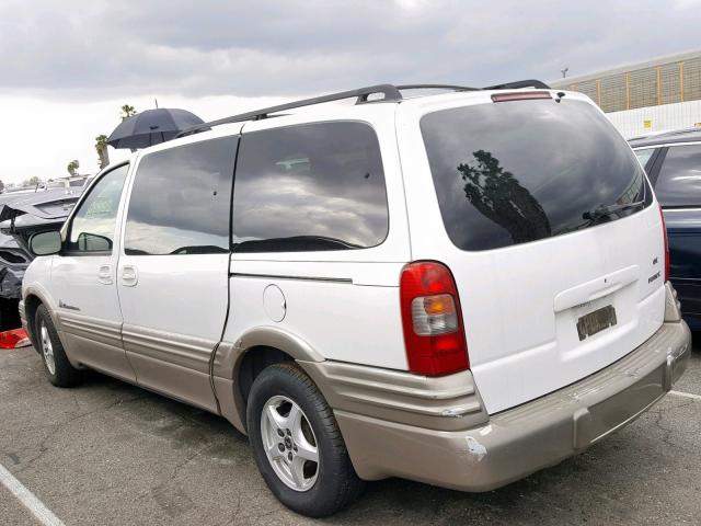 1GMDX03E61D178327 - 2001 PONTIAC MONTANA WHITE photo 3