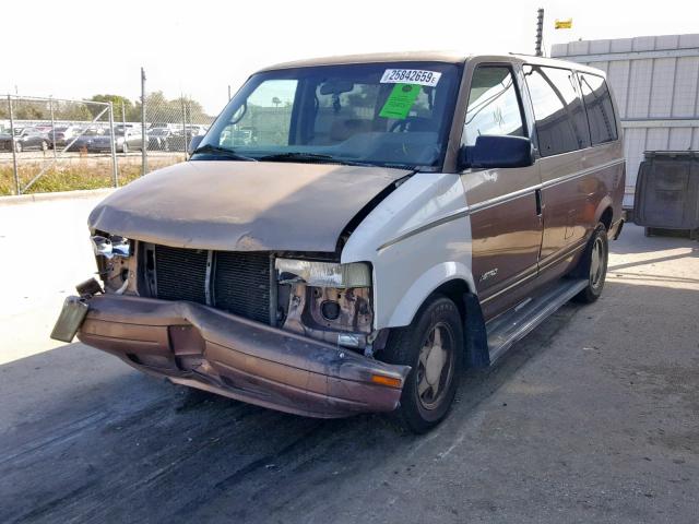 1GNDM19W9SB242657 - 1995 CHEVROLET ASTRO BROWN photo 2