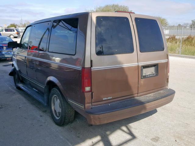 1GNDM19W9SB242657 - 1995 CHEVROLET ASTRO BROWN photo 3